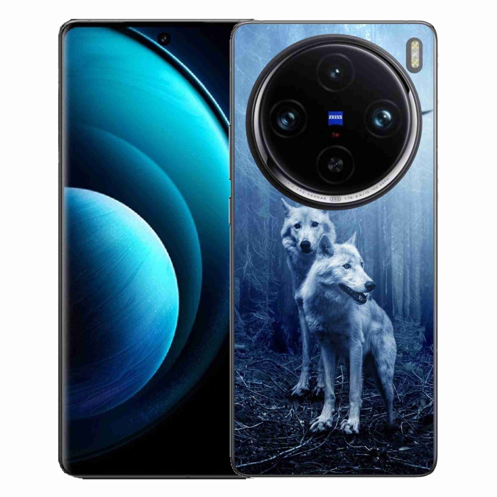 Gelový kryt mmCase na Vivo X100 Pro 5G - vlci v lese