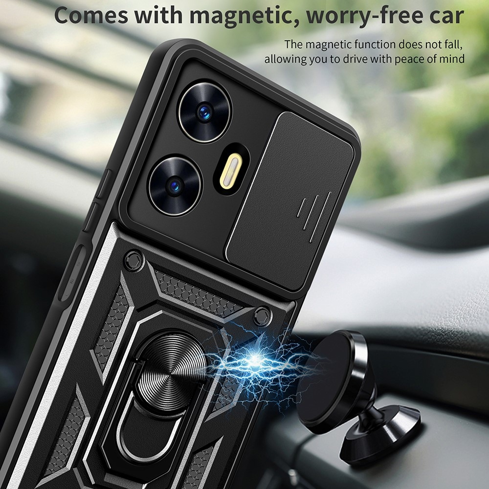 Slide odolný kryt na Realme C55 - černý