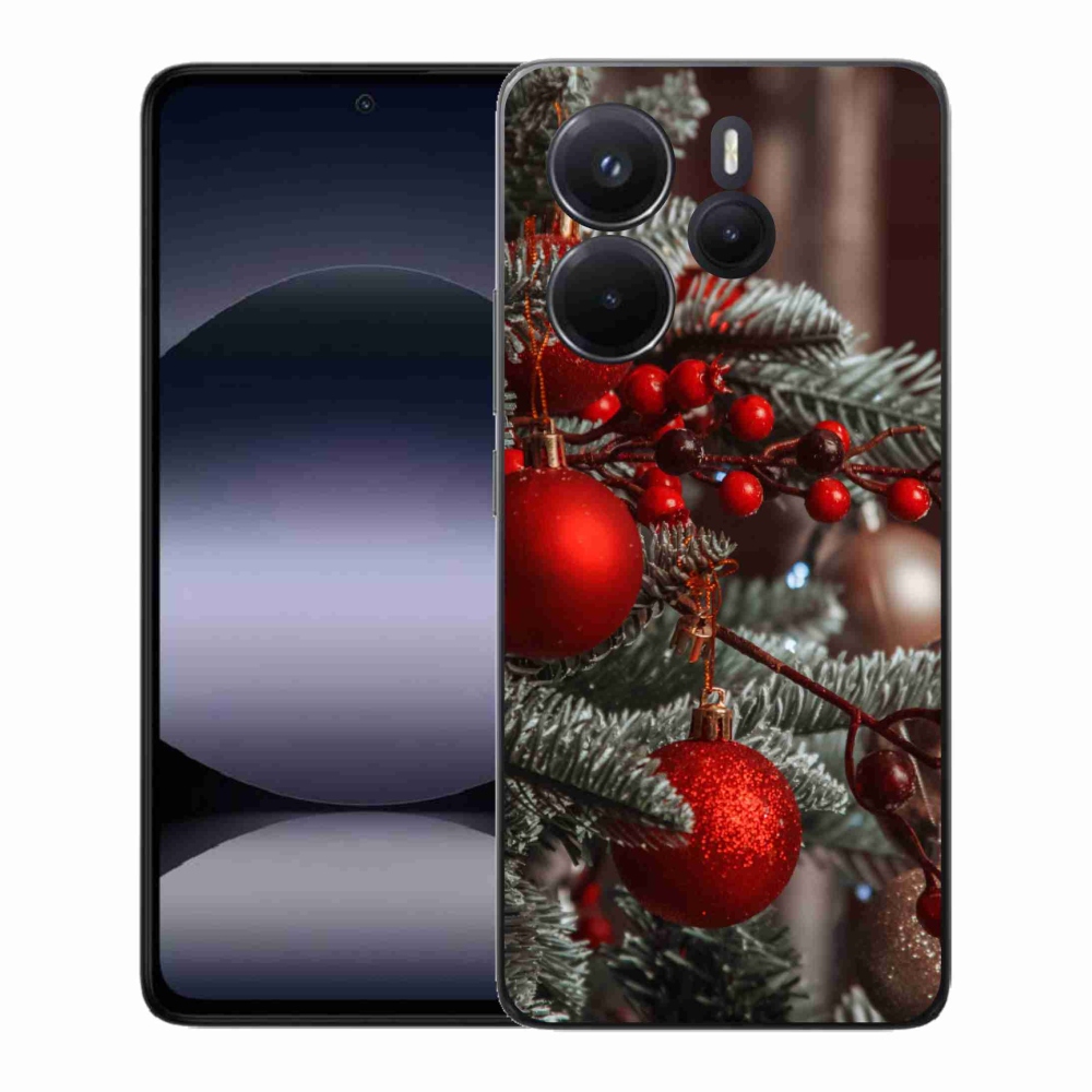 Gelový kryt mmCase na Xiaomi Redmi Note 14 - vánoční ozdoby 2