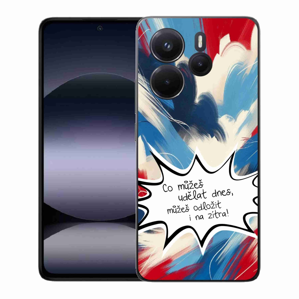 Gelový kryt mmCase na Xiaomi Redmi Note 14 - vtipný text 9 bílé pozadí