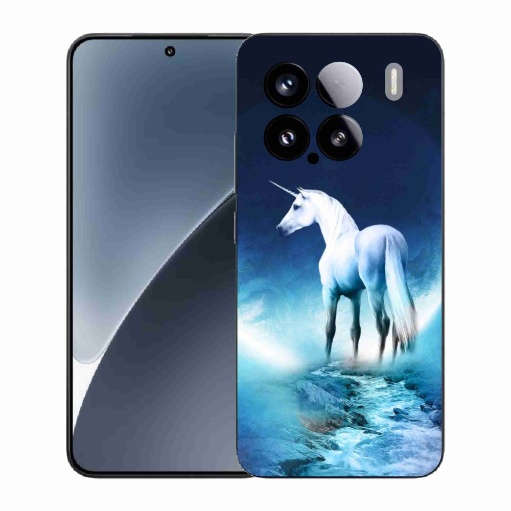 Gelový kryt mmCase na Xiaomi 15 - bílý jednorožec