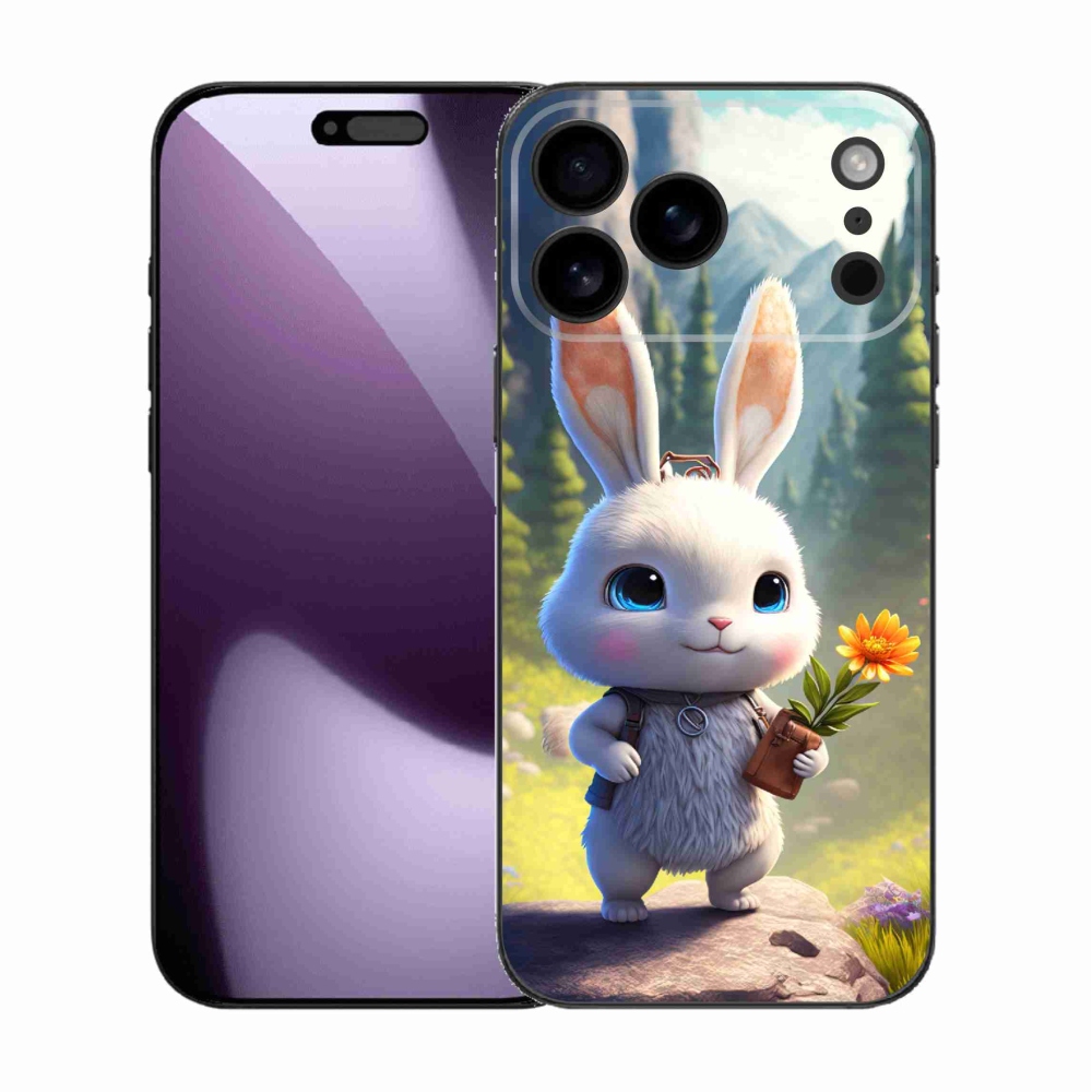 Gelový kryt mmCase na iPhone 17 Pro Max - roztomilý králíček