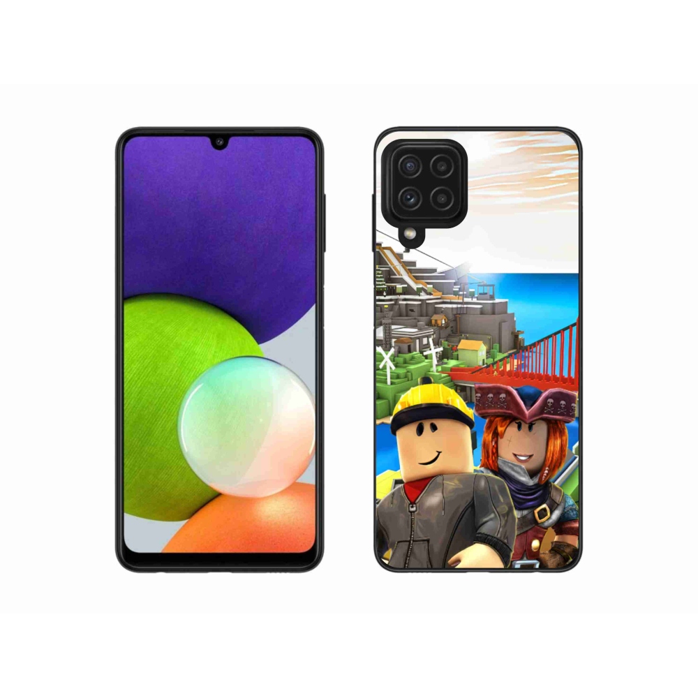 Gelový kryt mmCase na Samsung Galaxy A22 4G - roblox 1
