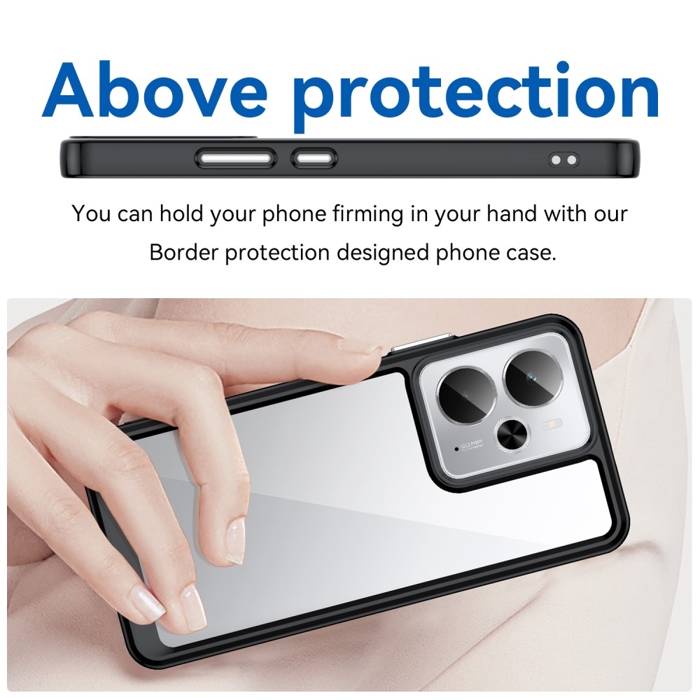 Gelový obal s pevnými zády na Realme 14 5G/14T 5G - černý