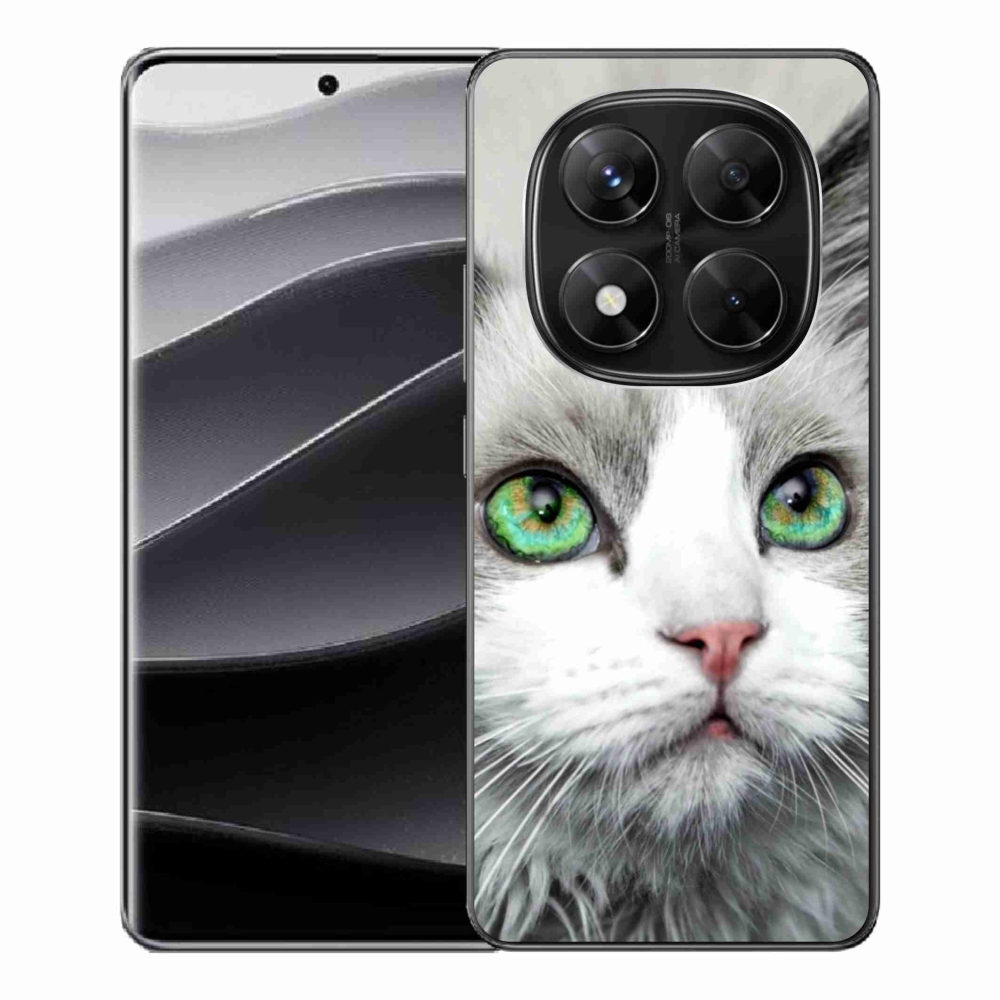Gelový kryt mmCase na Xiaomi Redmi Note 14 Pro 5G/Poco X7 5G - kočičí pohled