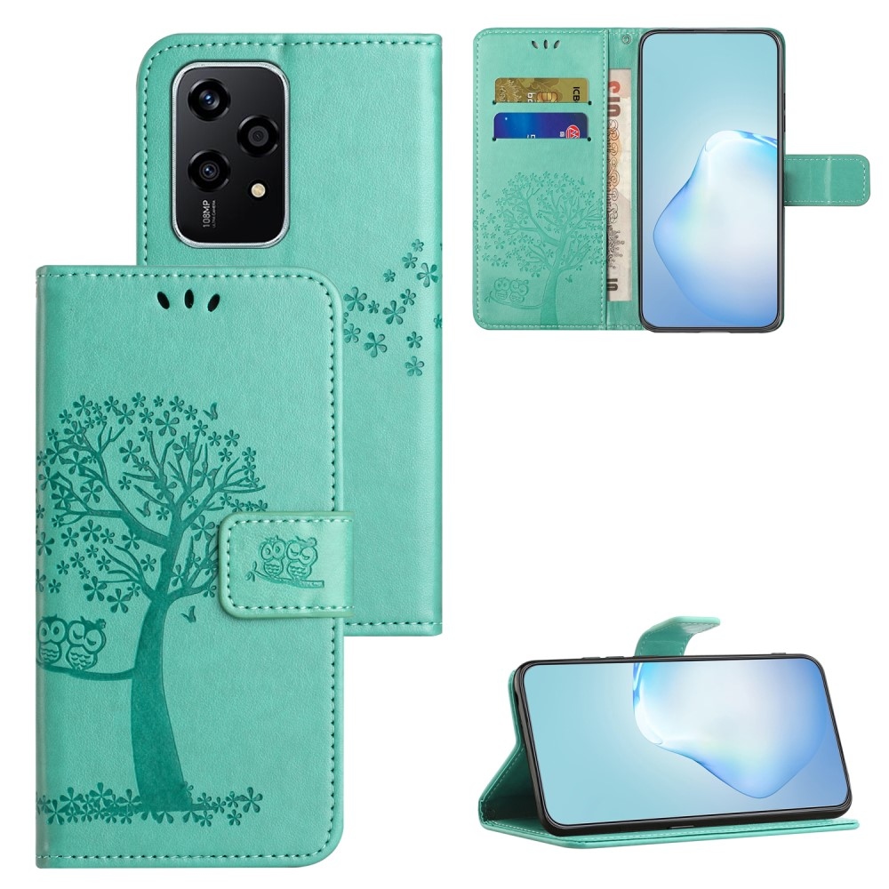 Tree knížkové pouzdro na Honor 200 Lite 5G - modrozelené