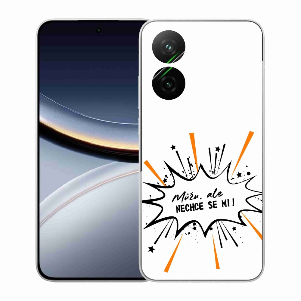 Gelový kryt mmCase na Xiaomi Poco F7 5G - vtipný text 11 bílé pozadí