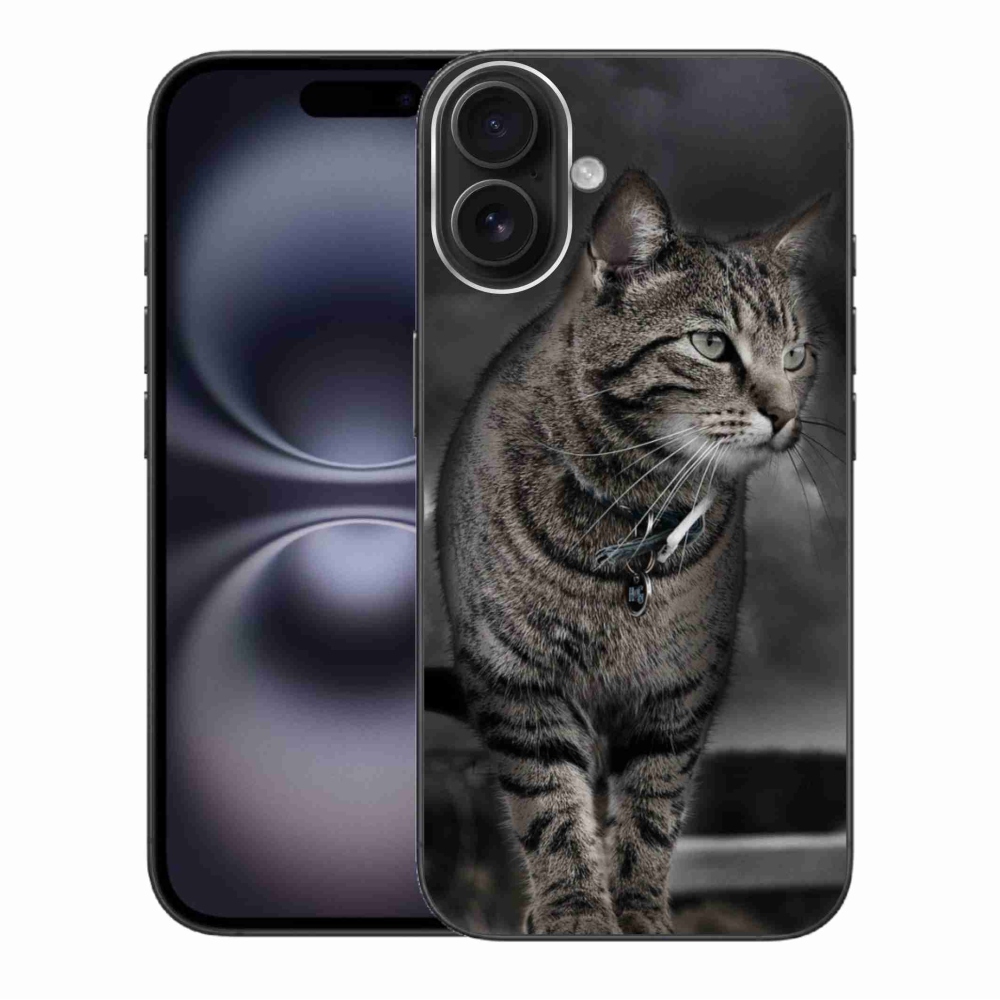 Gelový kryt mmCase na iPhone 16 Plus - kočka