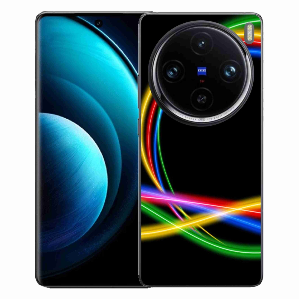 Gelový obal mmCase na Vivo X100 Pro 5G - neonové kruhy