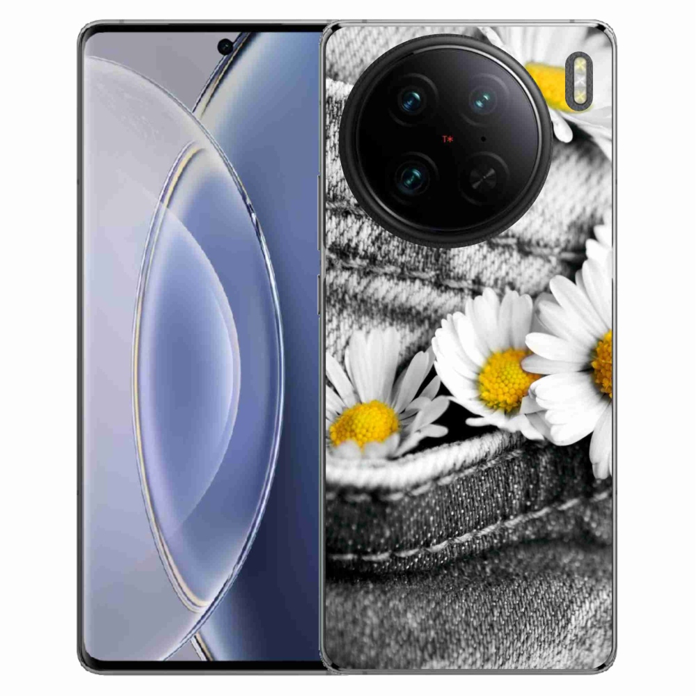 Gelový obal mmCase na Vivo X90 Pro - kopretiny