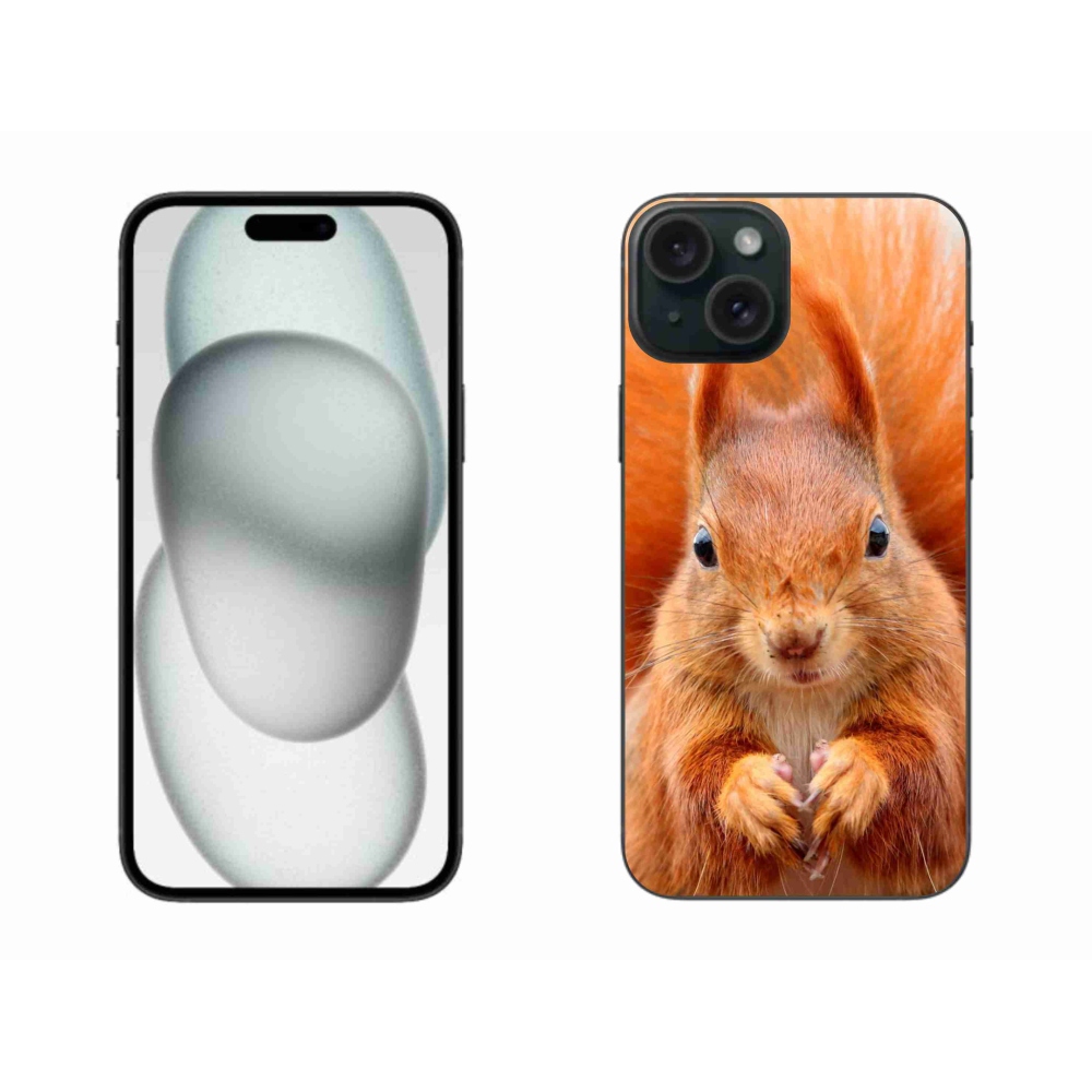 Gelový kryt mmCase na iPhone 15 Plus - veverka