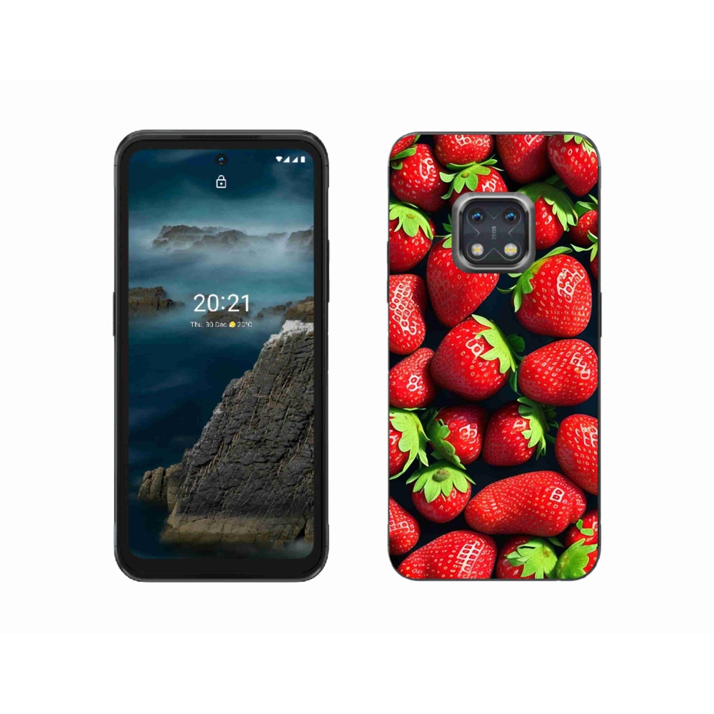 Gelový kryt mmCase na Nokia XR20 - jahody