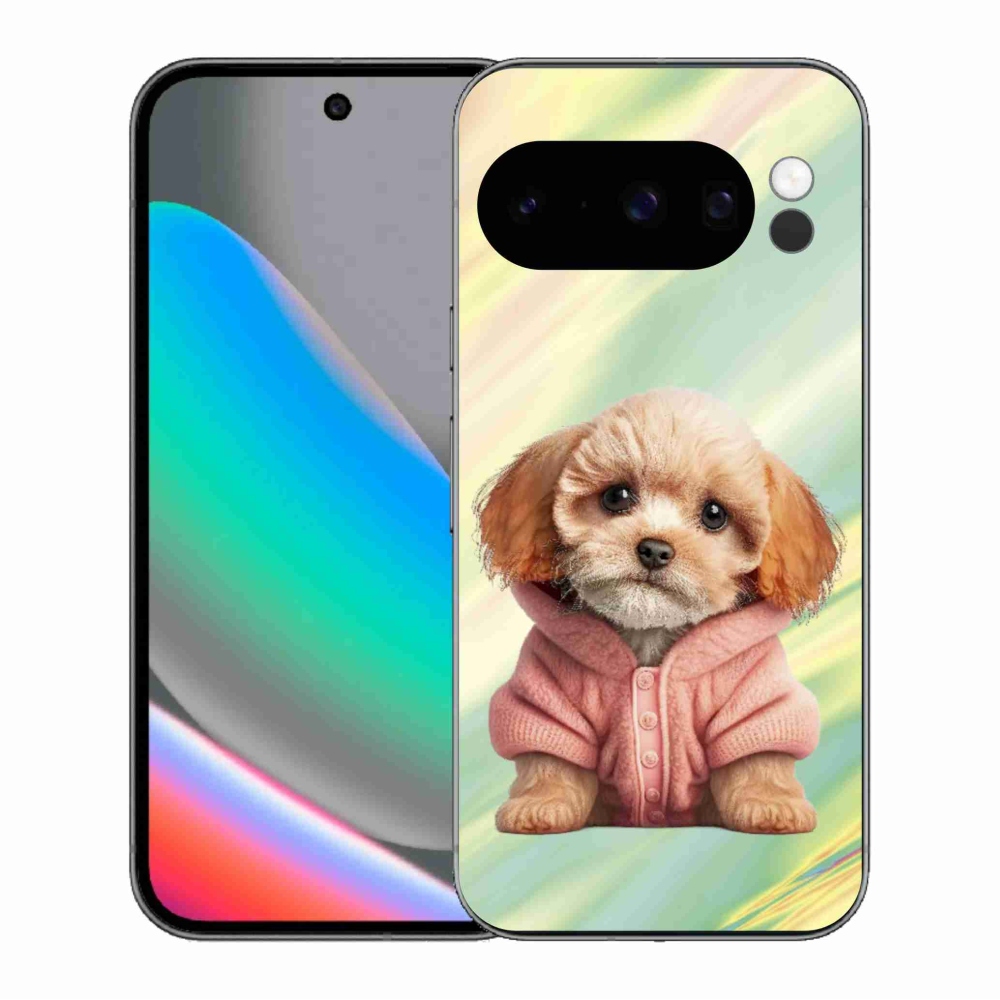 Gelový kryt mmCase na Google Pixel 10 Pro - štěně ve svetru