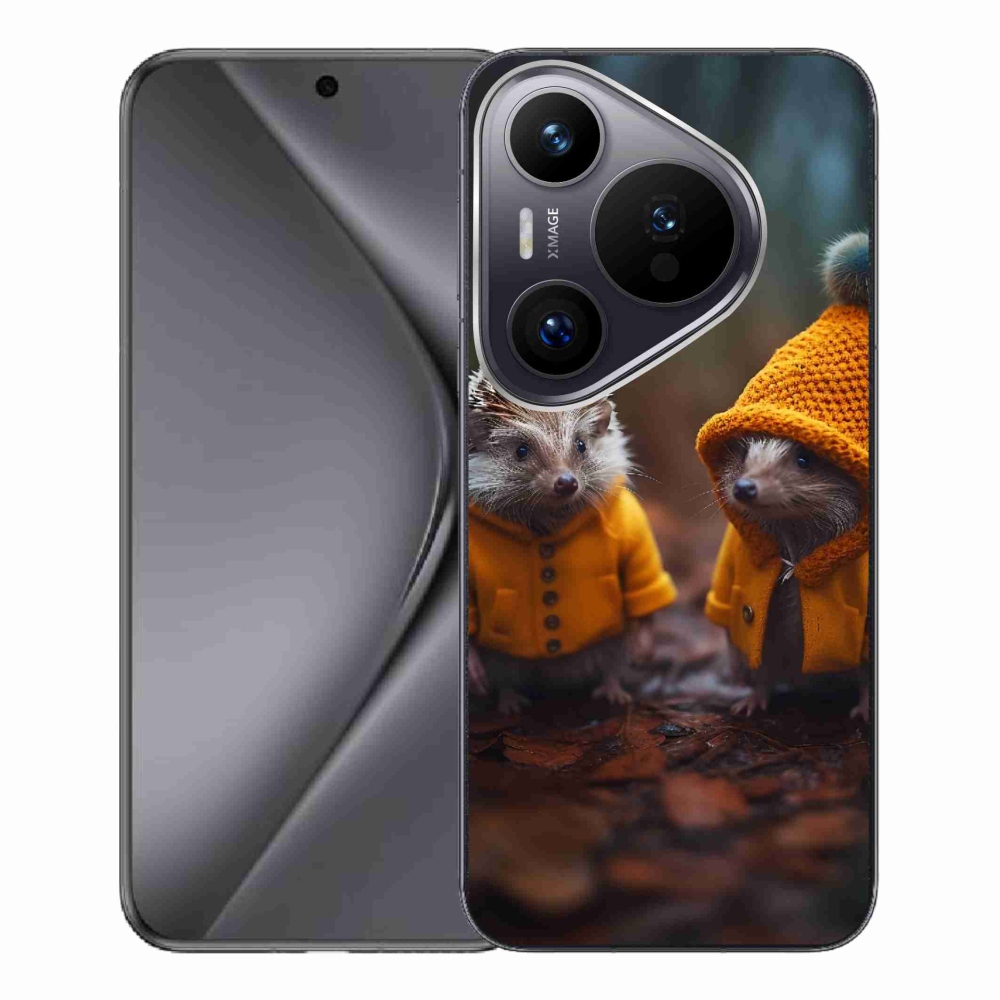 Gelový kryt mmCase na Huawei Pura 70 Pro - ježci