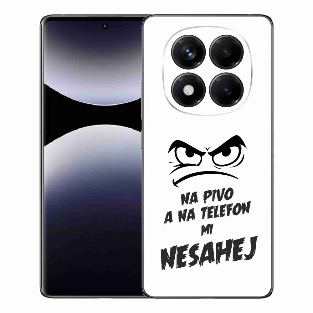 Gelový kryt mmCase na Xiaomi Redmi Note 14 Pro - pivní motiv 2 bílé pozadí