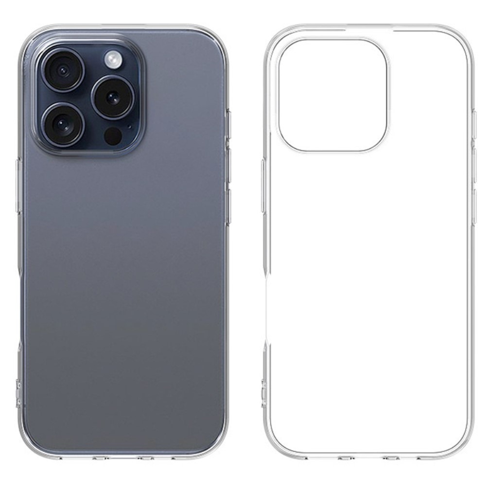Průhledný gelový obal na iPhone 16 Pro Max - průhledný