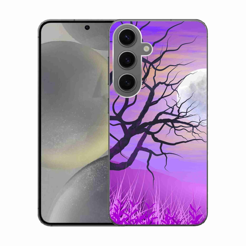 Gelový obal mmCase na Samsung Galaxy S24 - kreslený opadaný strom