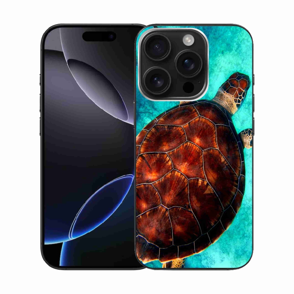 Gelový kryt mmCase na iPhone 16 Pro - želva