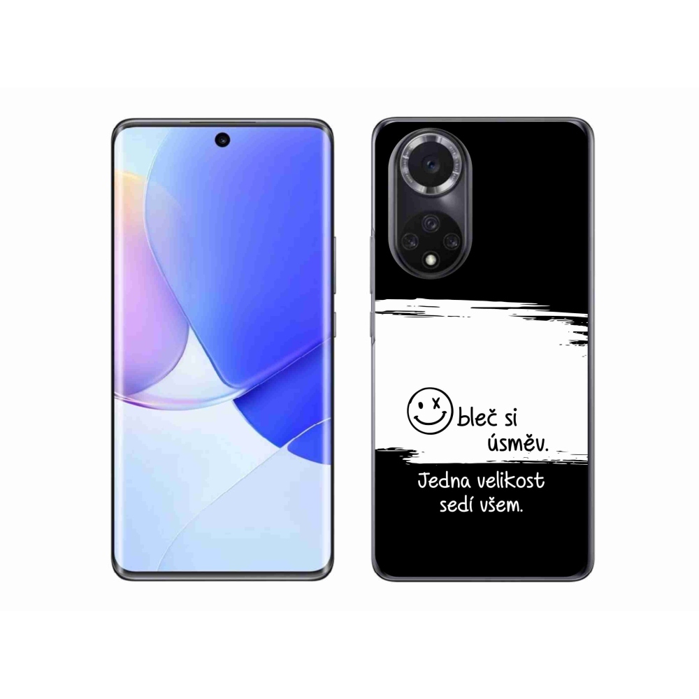 Gelový kryt mmCase na Huawei Nova 9 - vtipný text 8 bíločerné pozadí