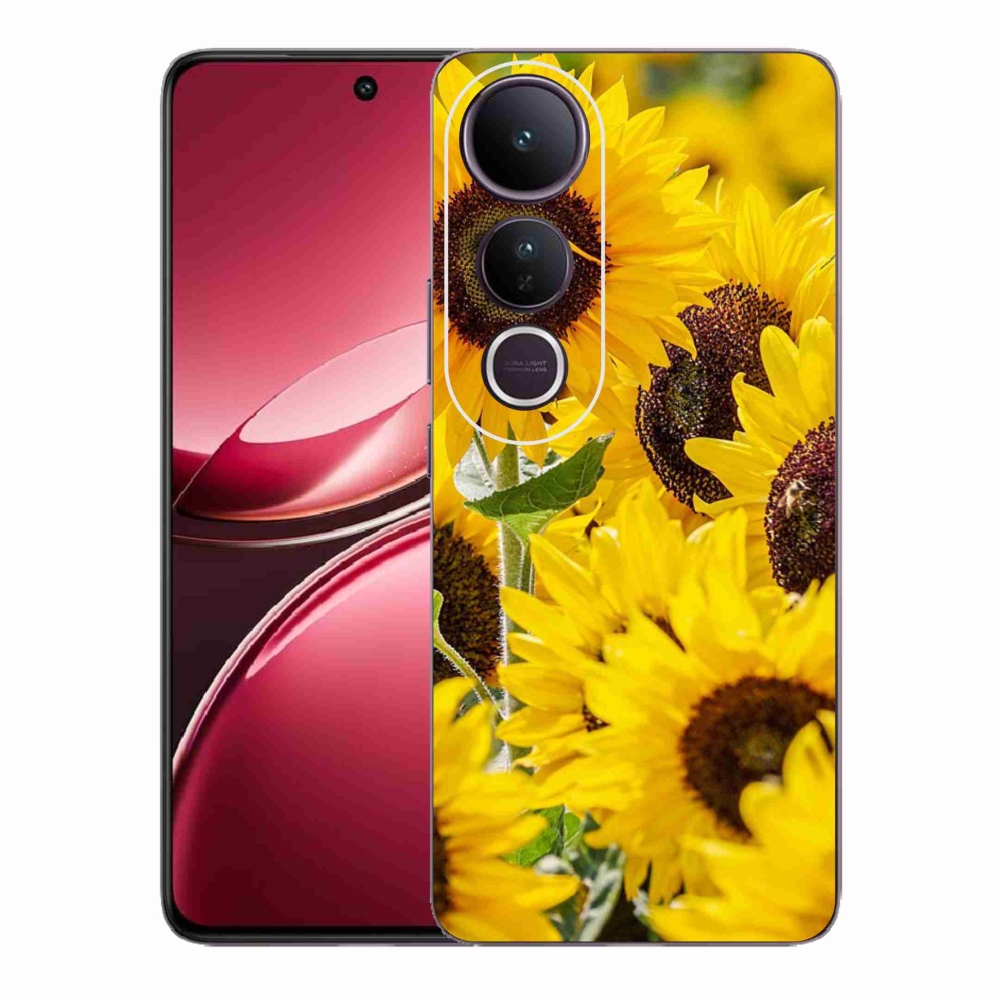 Gelový kryt mmCase na Vivo V50 Lite 4G/5G - slunečnice