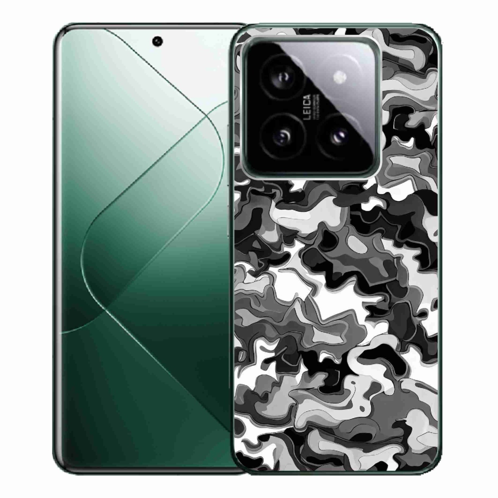 Gelový kryt mmCase na Xiaomi 14 Pro - maskáčový vzor 3