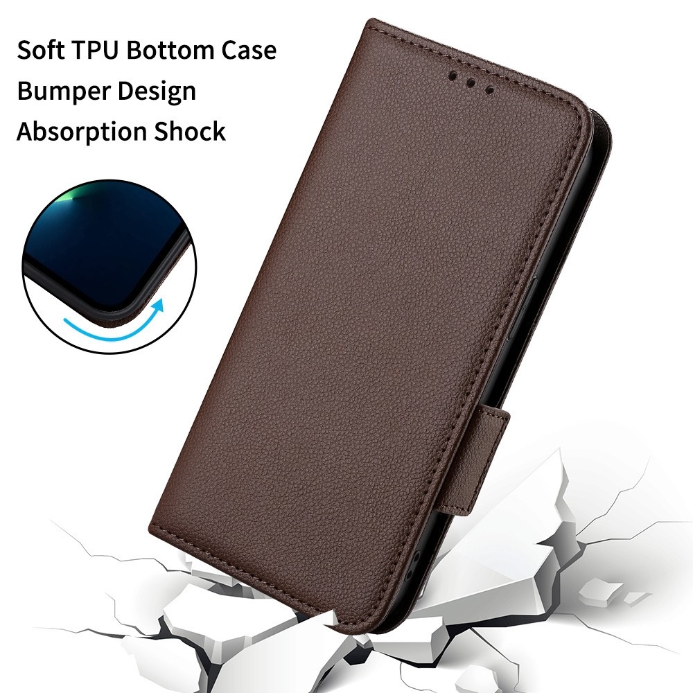 Wallet knížkové pouzdro na Vivo X80 Lite - hnědé