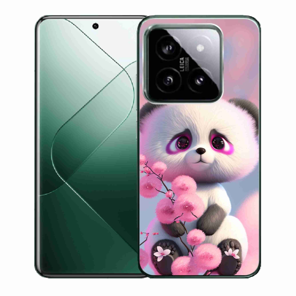 Gelový kryt mmCase na Xiaomi 14 - roztomilá panda 1