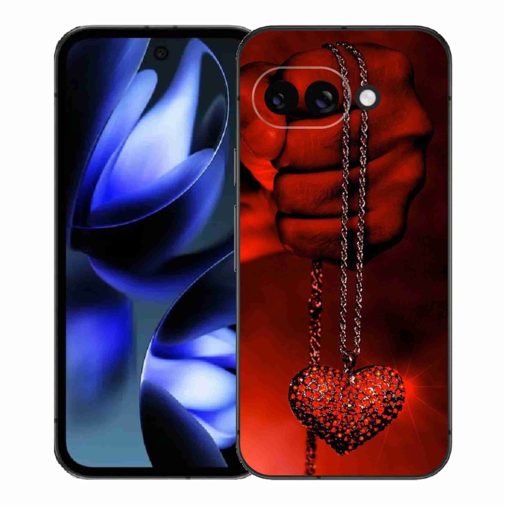 Gelový kryt mmCase na Google Pixel 9a - náhrdelník
