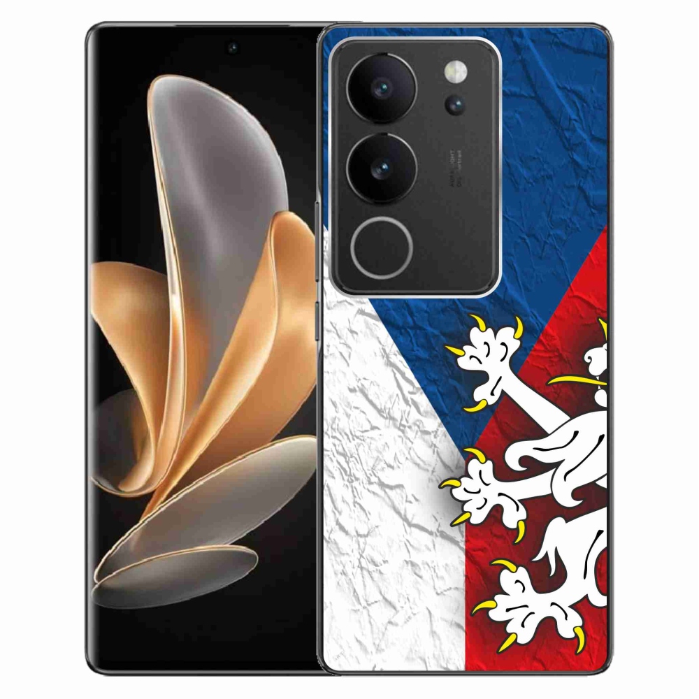 Gelový kryt mmCase na Vivo V29 5G - česká vlajka 1