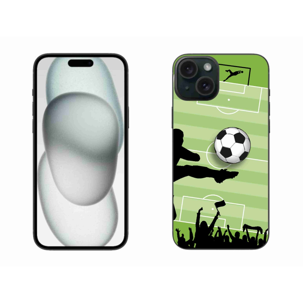 Gelový kryt mmCase na iPhone 15 Plus - fotbal 3