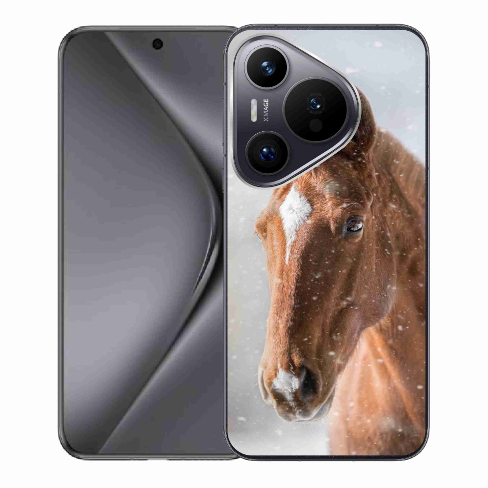 Gelový kryt mmCase na Huawei Pura 70 - hnědý kůň 2