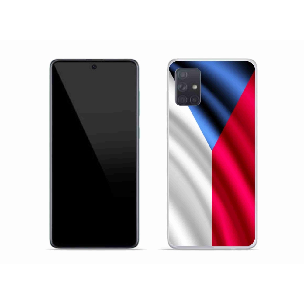 Gelový kryt mmCase na mobil Samsung Galaxy A51 - česká vlajka