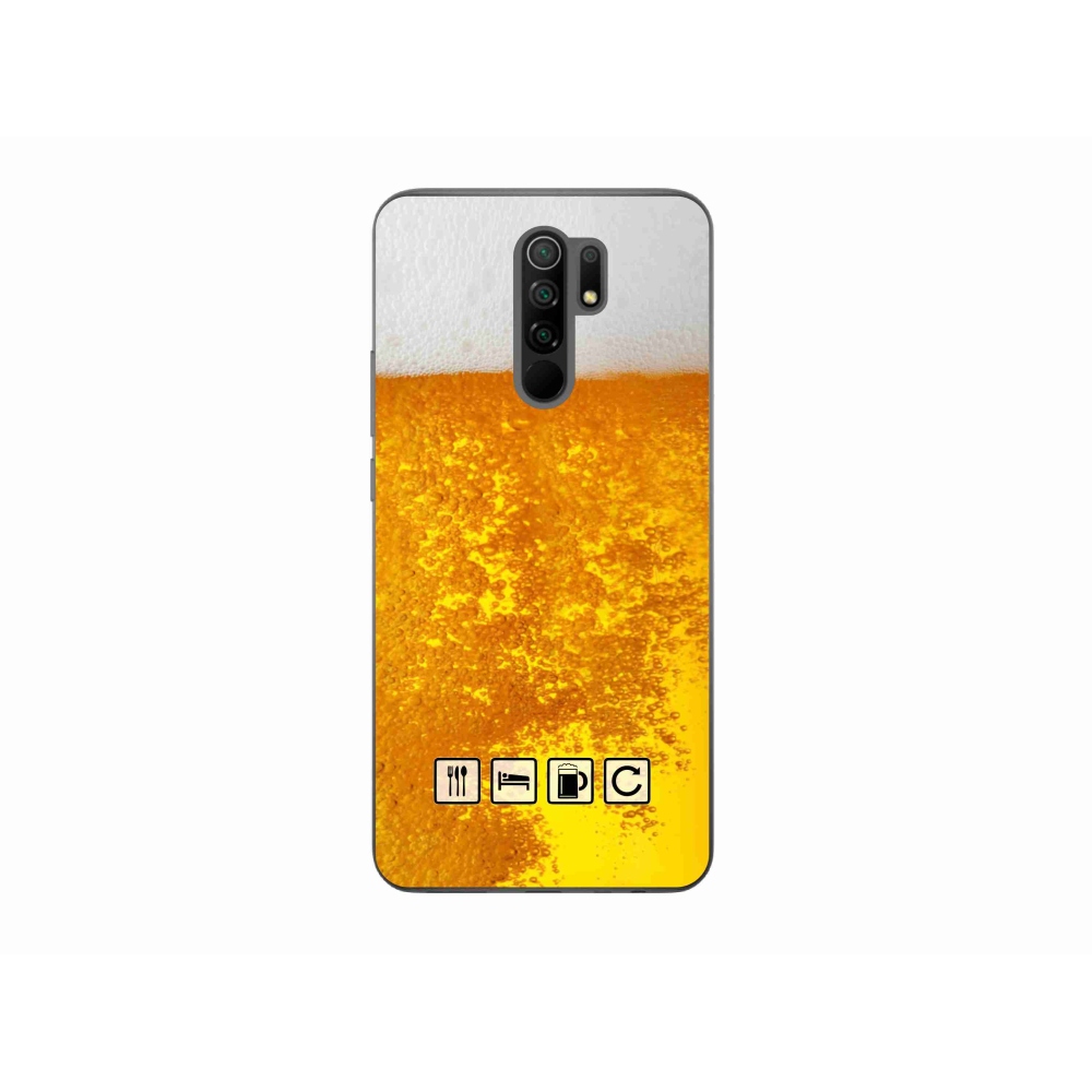 Gelový kryt mmCase na Xiaomi Redmi 9 - pivní motiv 3