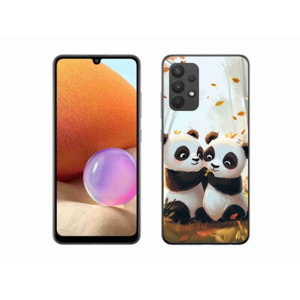 Gelový kryt mmCase na Samsung Galaxy A32 4G - pandy