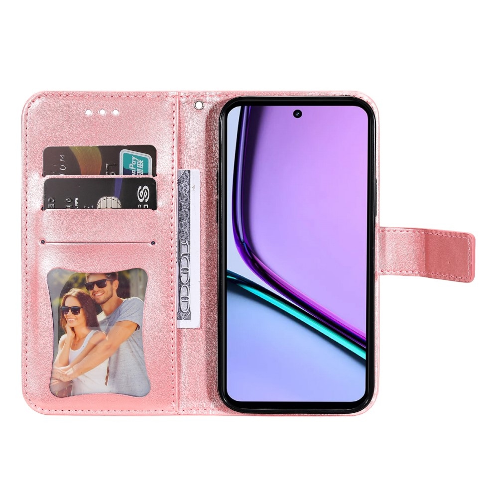 Mandala knížkové pouzdro na Realme C67 - růžové