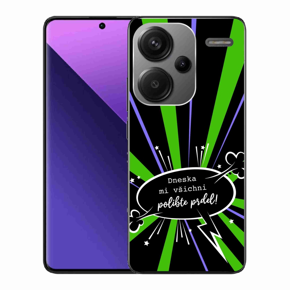 Gelový kryt mmCase na Xiaomi Redmi Note 13 Pro+ 5G - vtipný text 15 černé pozadí