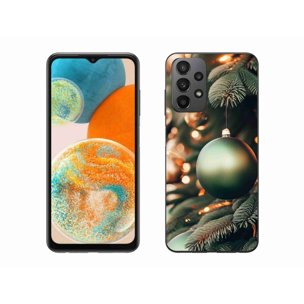 Gelový kryt mmCase na Samsung Galaxy A23 4G/5G - vánoční ozdoby 1
