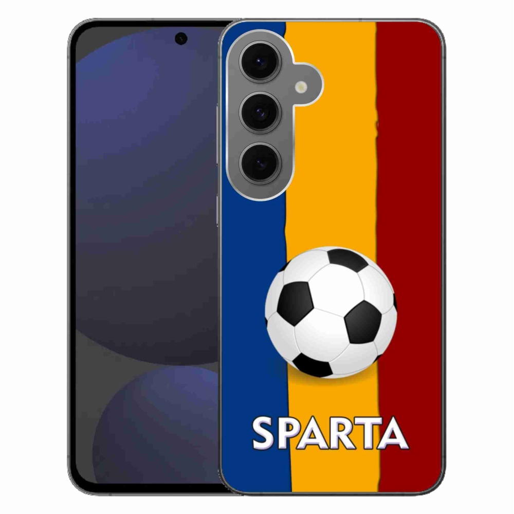 Gelový kryt mmCase na Samsung Galaxy S24 FE - fotbal 1