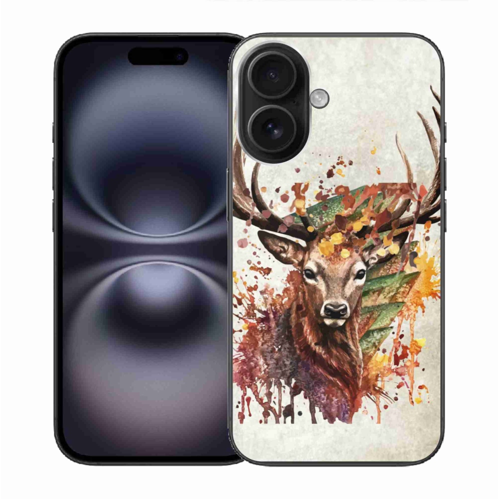 Gelový obal mmCase na iPhone 16 - jelen 1