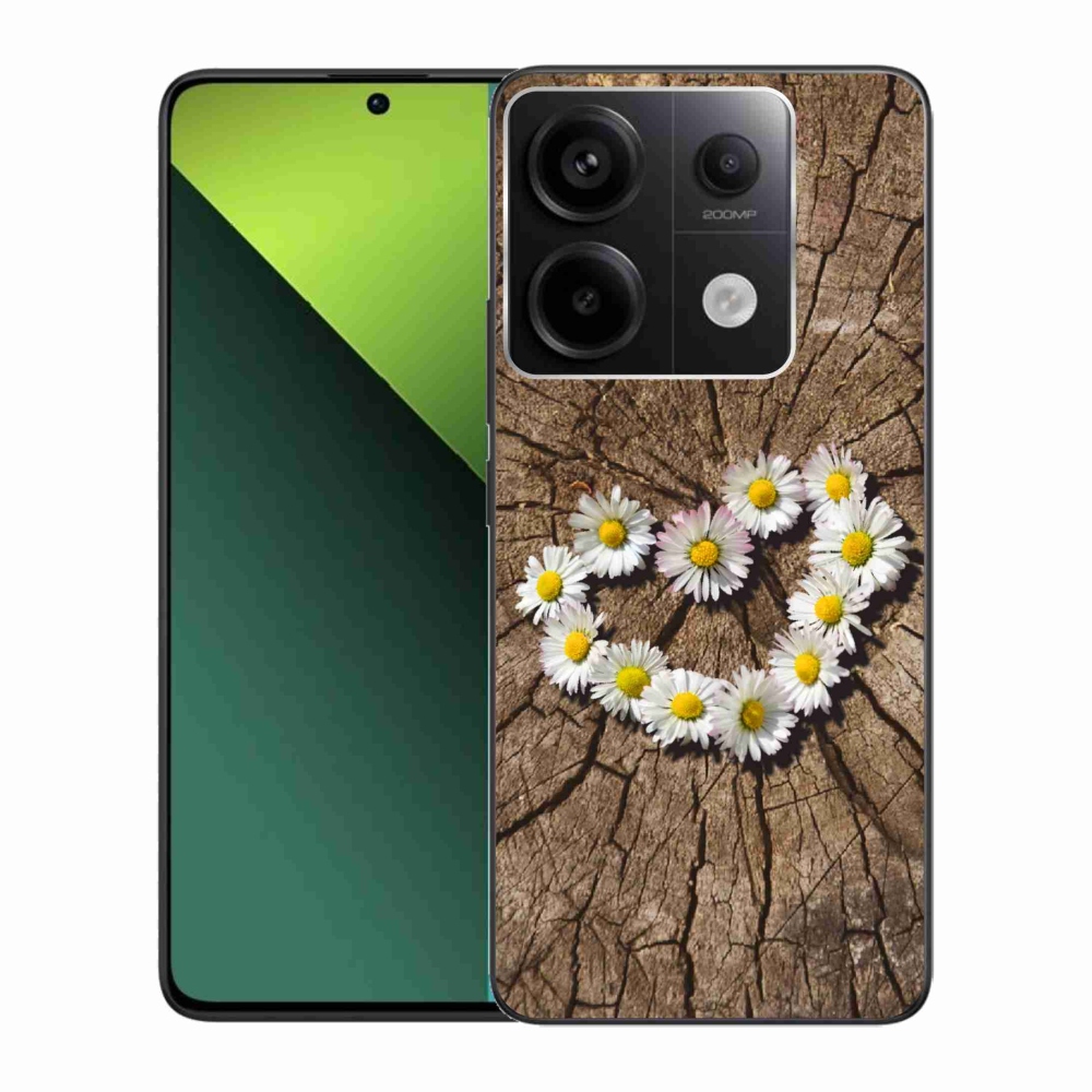 Gelový kryt mmCase na Xiaomi Redmi Note 13 Pro 5G/Poco X6 5G - srdce z kopretin