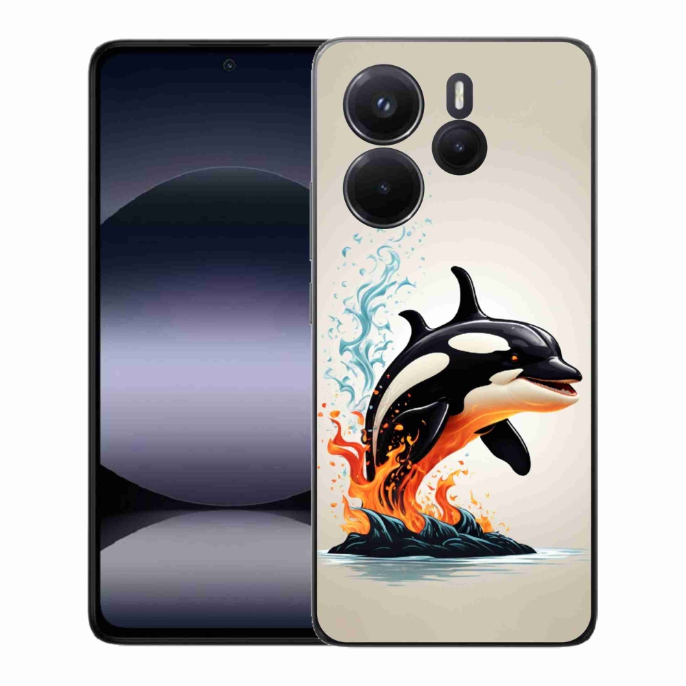 Gelový kryt mmCase na Xiaomi Redmi Note 14 - kosatka
