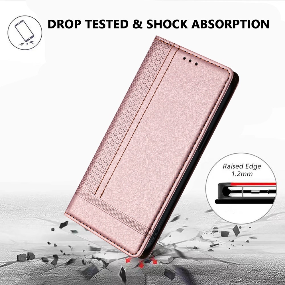 L-Shaped knížkové pouzdro na Honor 400 Lite - růžovozlaté