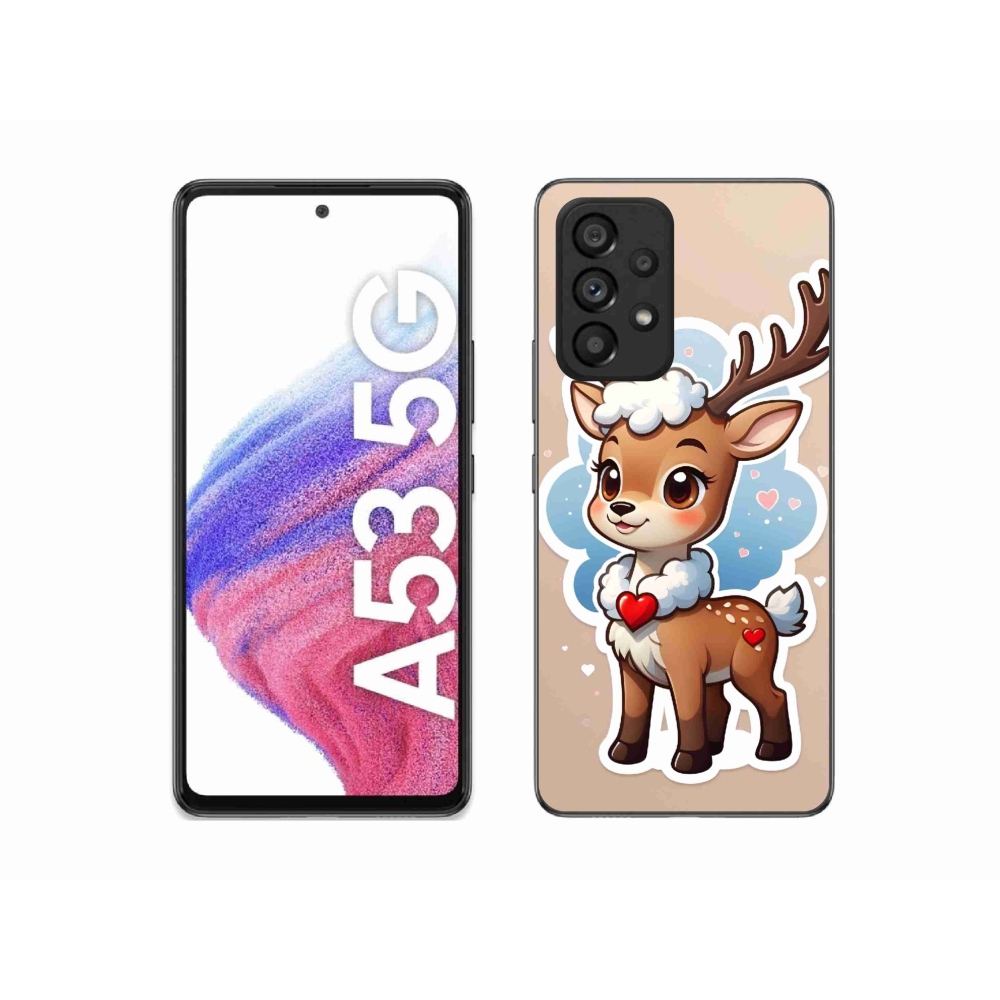 Gelový kryt mmCase na Samsung Galaxy A53 5G - kreslený sob