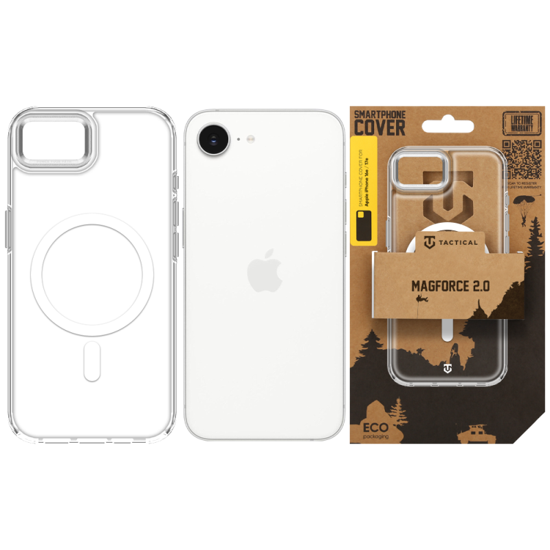 Tactical MagForce 2.0 Kryt pro Apple iPhone 16e/17e Silver