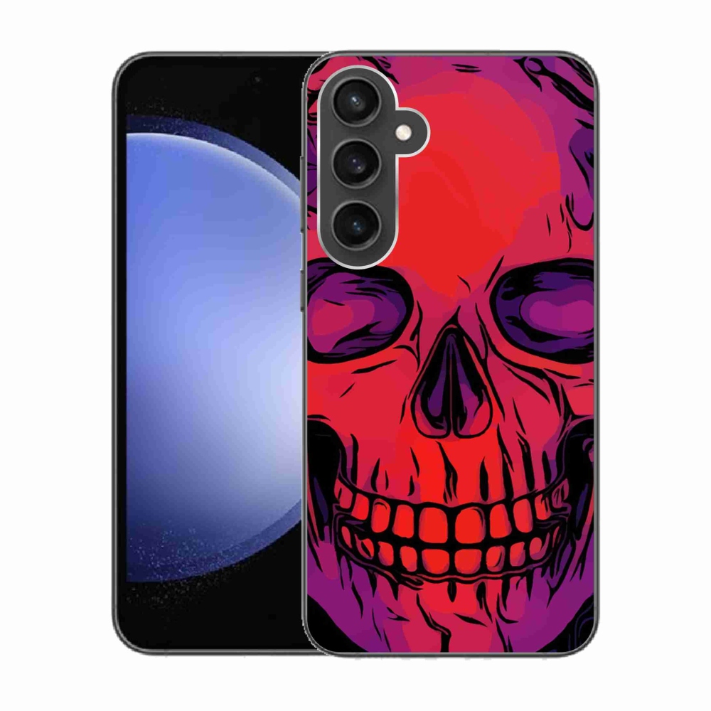 Gelový obal mmCase na Samsung Galaxy S23 FE - lebka