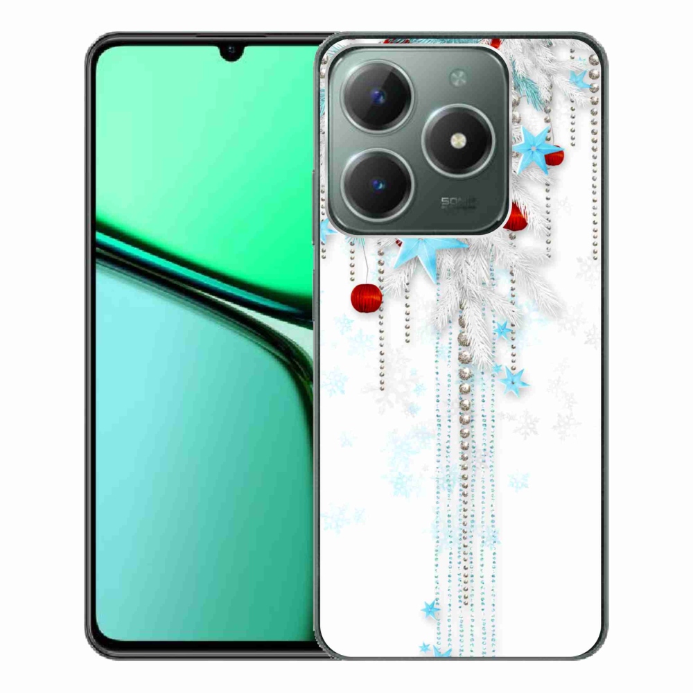 Gelový kryt mmCase na Realme C61 - vánoční ozdoby