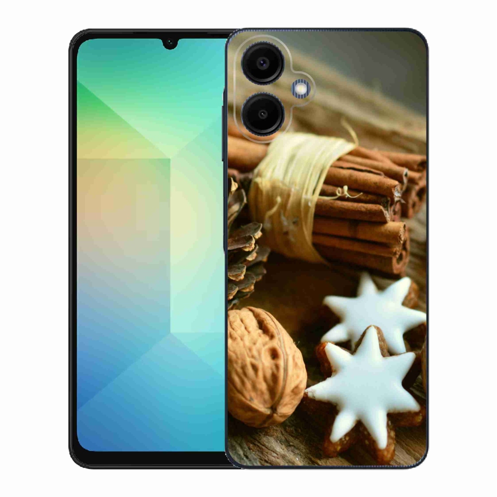 Gelový kryt mmCase na Samsung Galaxy A06 4G - skořice a perníčky