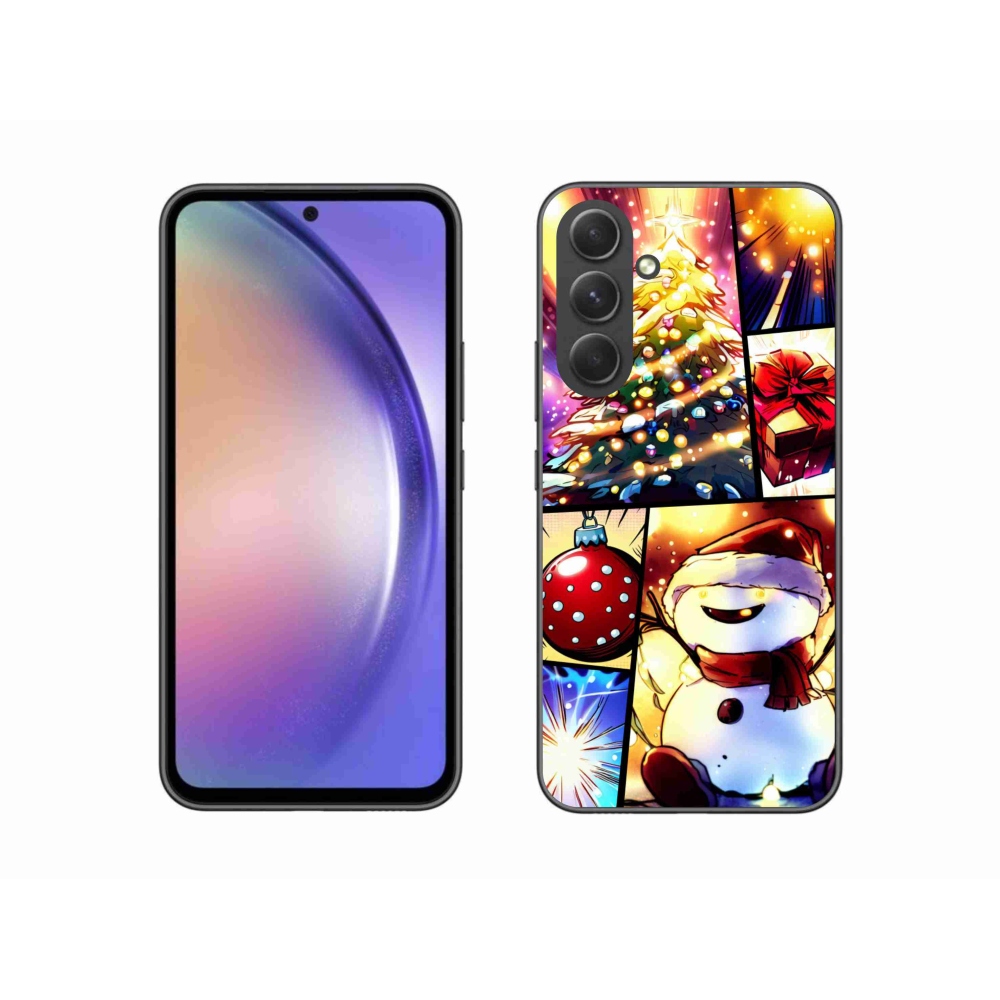 Gelový kryt mmCase na Samsung Galaxy A54 5G - vánoční motivy 1