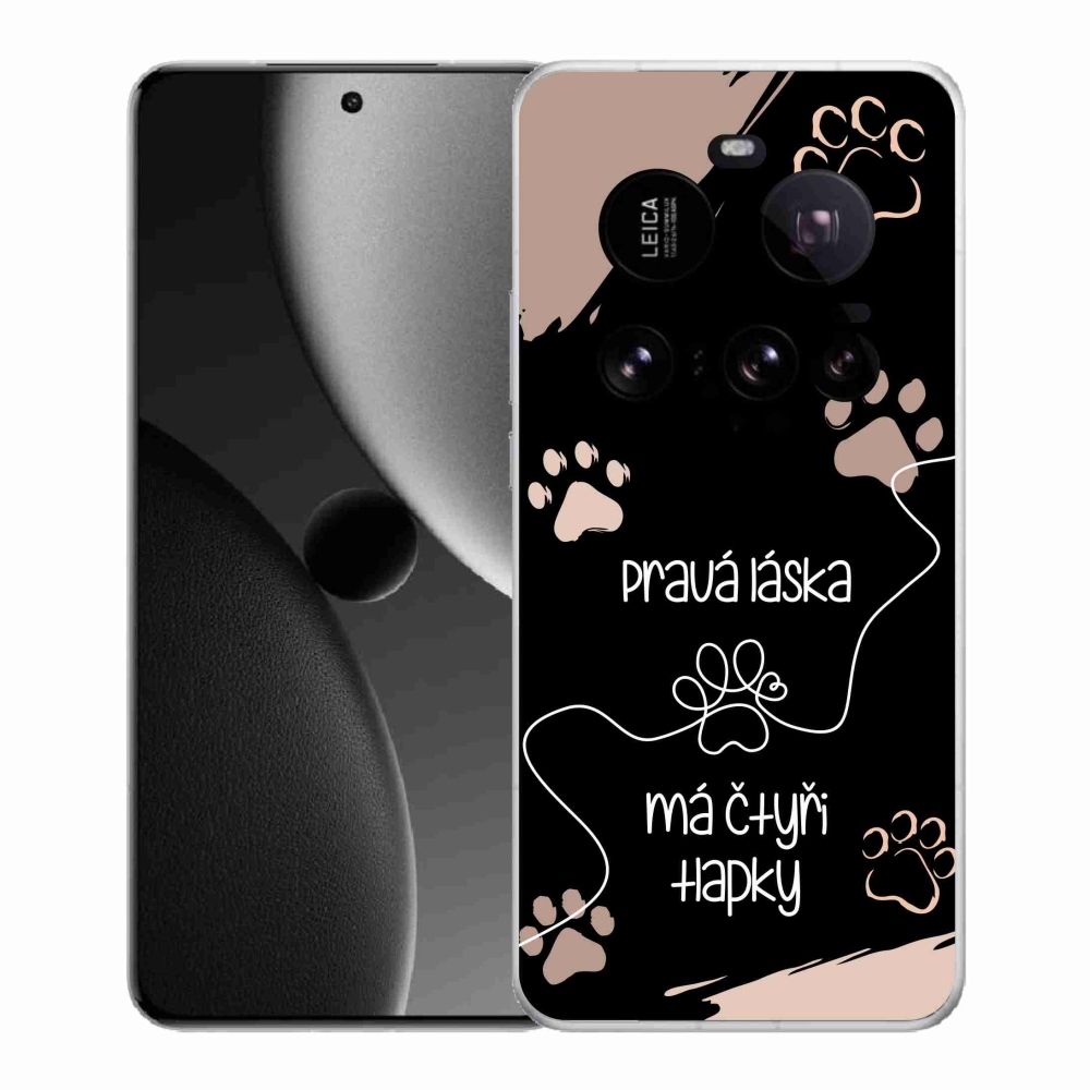 Gelový kryt mmCase na Xiaomi 15 Ultra - psí motiv 1 černé pozadí