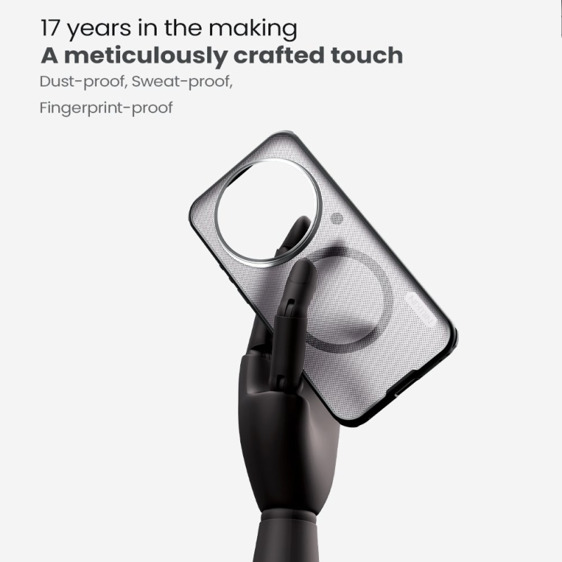 Nillkin Super Frosted PRO Magnetic Zadní Kryt pro Xiaomi 17 Ultra Transparent Black